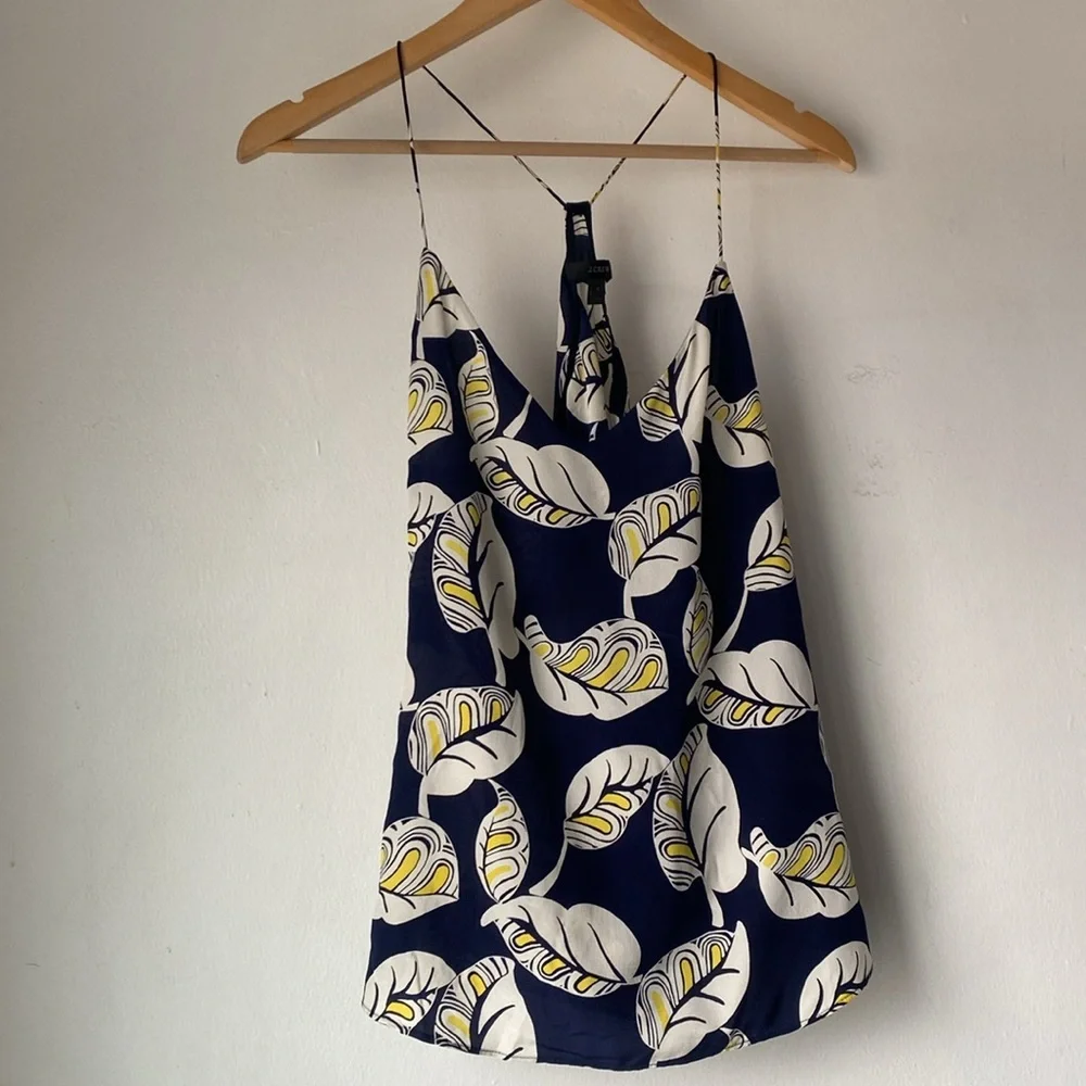 J.Crew 8 Carrie V-neck Silk Camisole Top